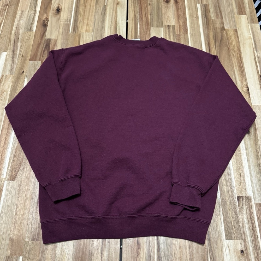 Harvard University Sweatshirt Mens M Maroon Gildan Crewneck‎ Fleece Ivy League - Picture 4 of 7